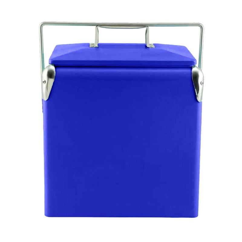 Retro Metal Ice Cooler Box 13L